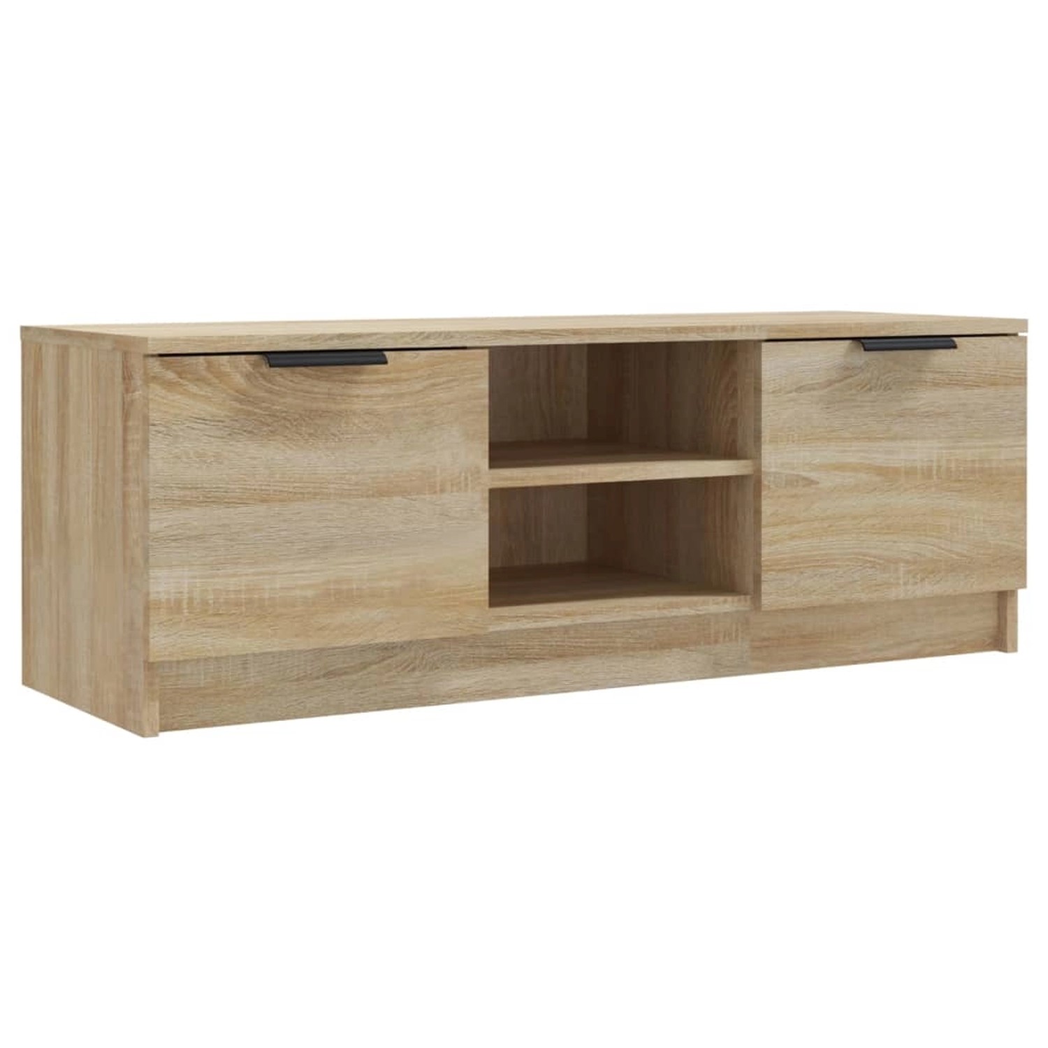 vidaXL TV-Schrank TV-Schrank Sonoma-Eiche 102x35x36,5 cm Spanplatte Lowboar günstig online kaufen