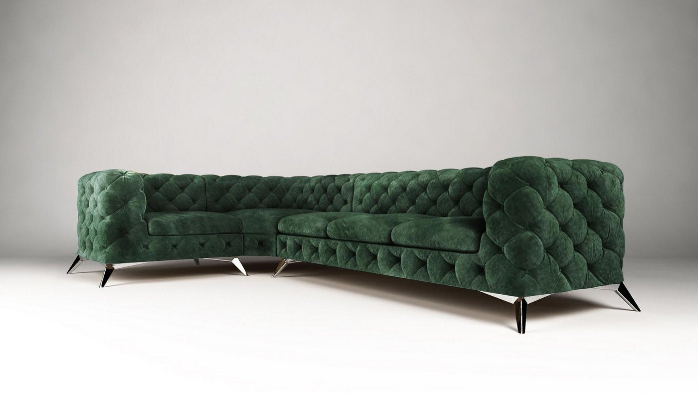 Xlmoebel Ecksofa Ecksofa im Chesterfield-Design mit Polsterung und elegante günstig online kaufen