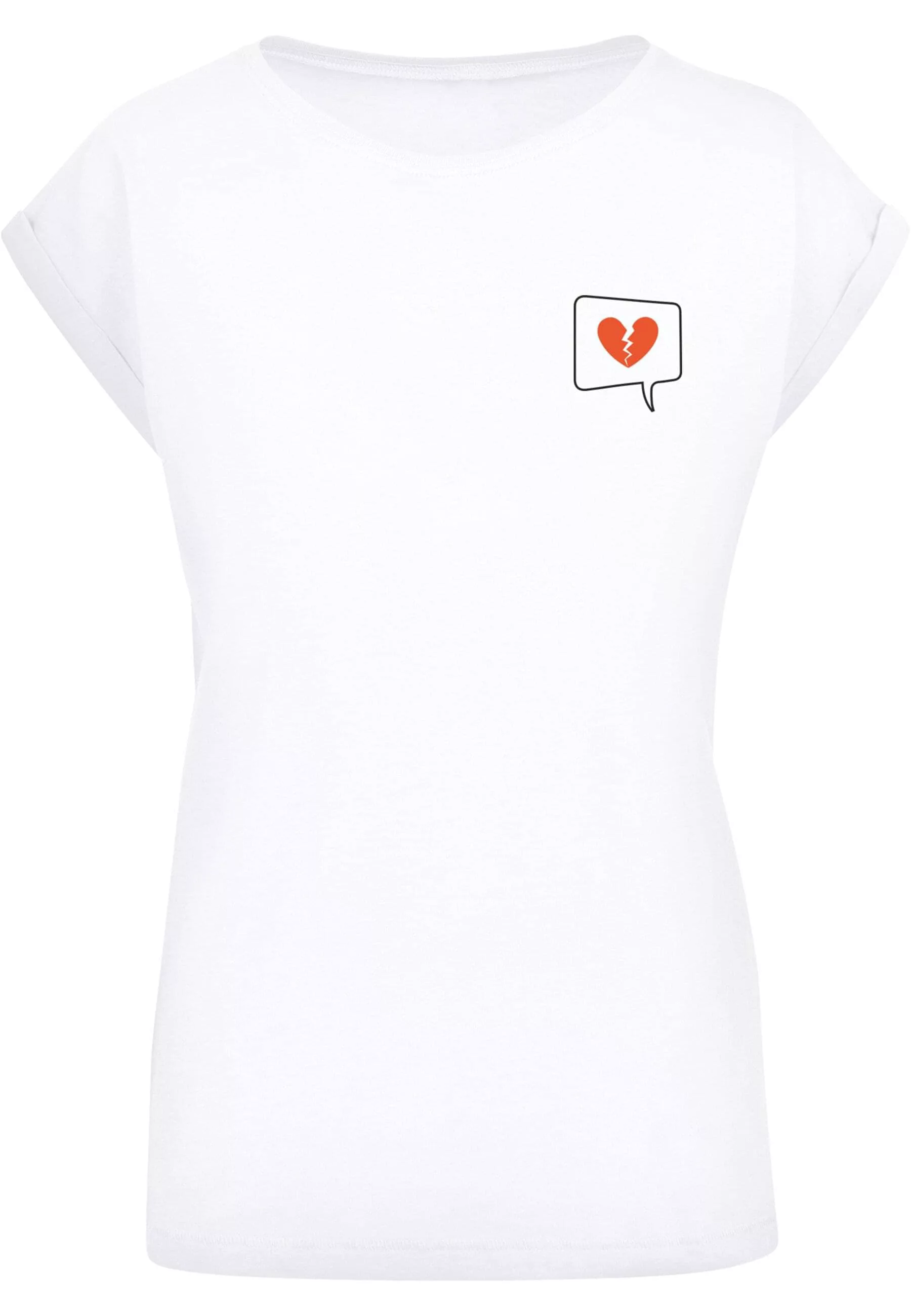 Merchcode T-Shirt "Merchcode Damen Ladies Heartbreak Extended Shoulder Tee" günstig online kaufen