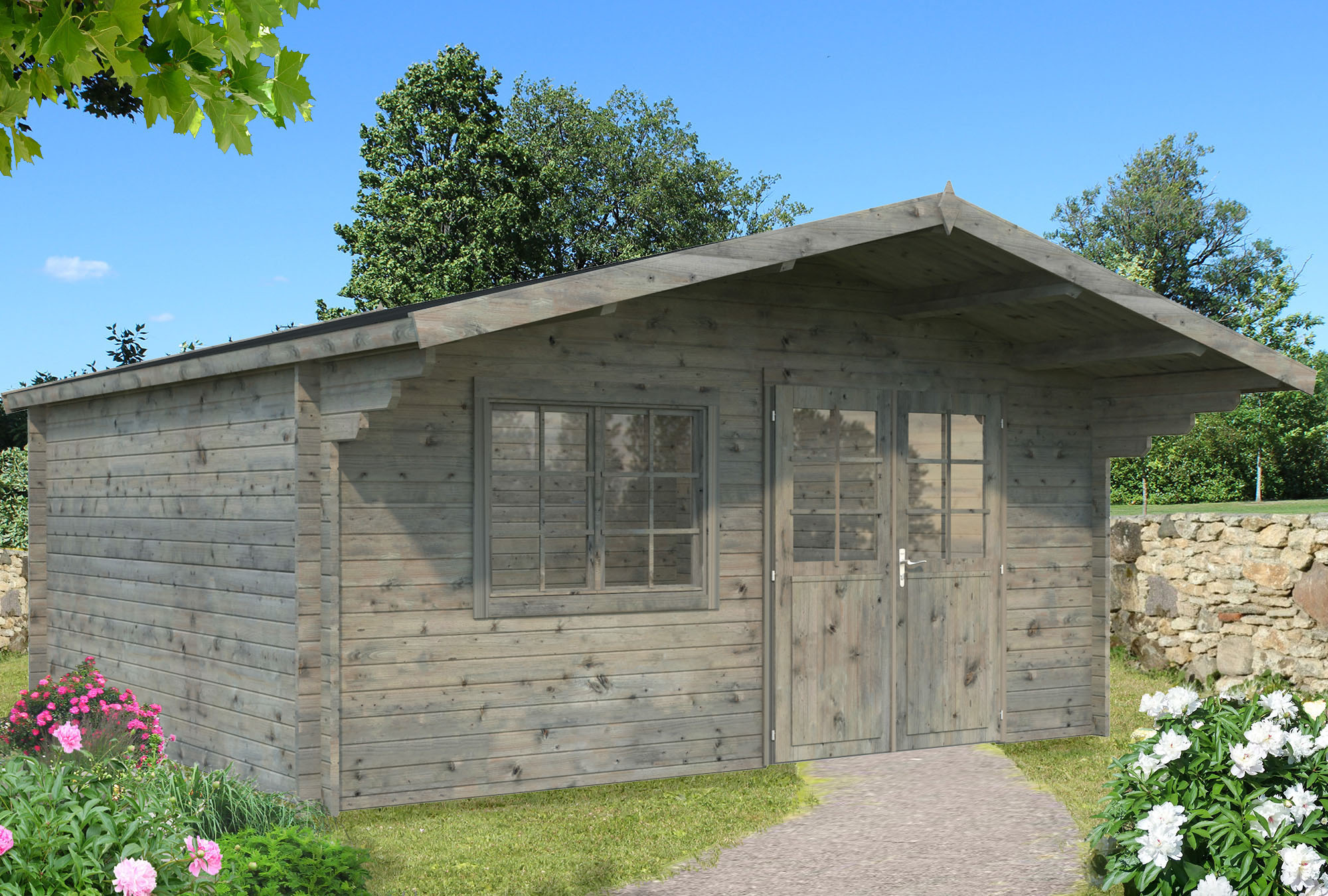 Palmako Gartenhaus "B ritta", 19,7 qm günstig online kaufen