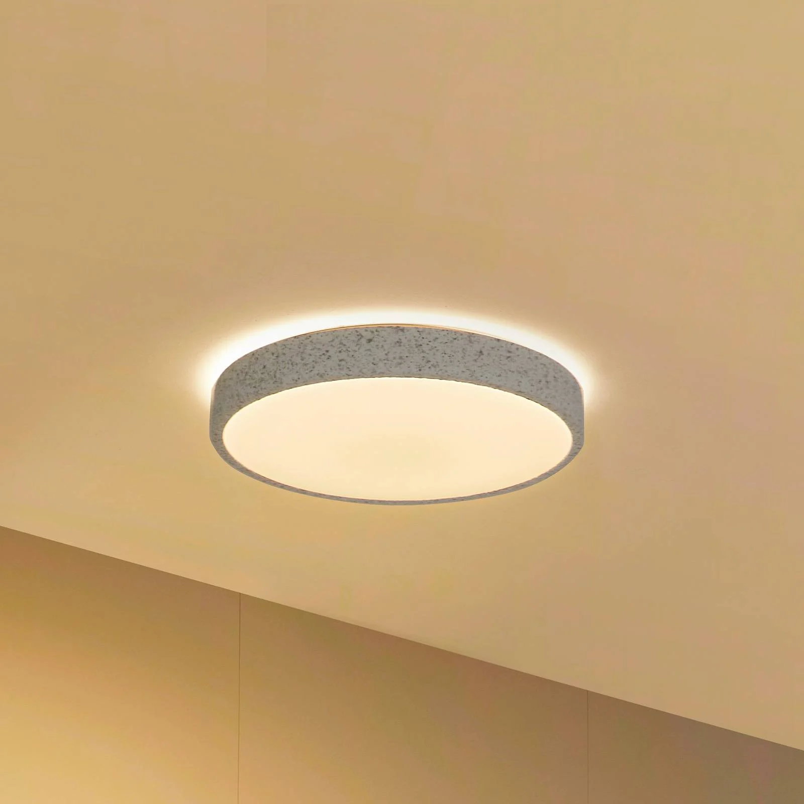 Lindby Smart LED-Deckenlampe Elmor Ø39cm grau RGB CCT Tuya günstig online kaufen