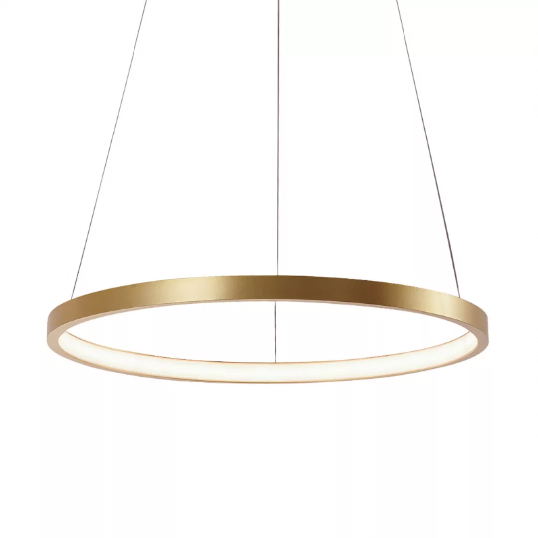 Just Light LED-Pendelleuchte CIRCLE 11522-12 gold weiß Metall Kunststoff H/ günstig online kaufen