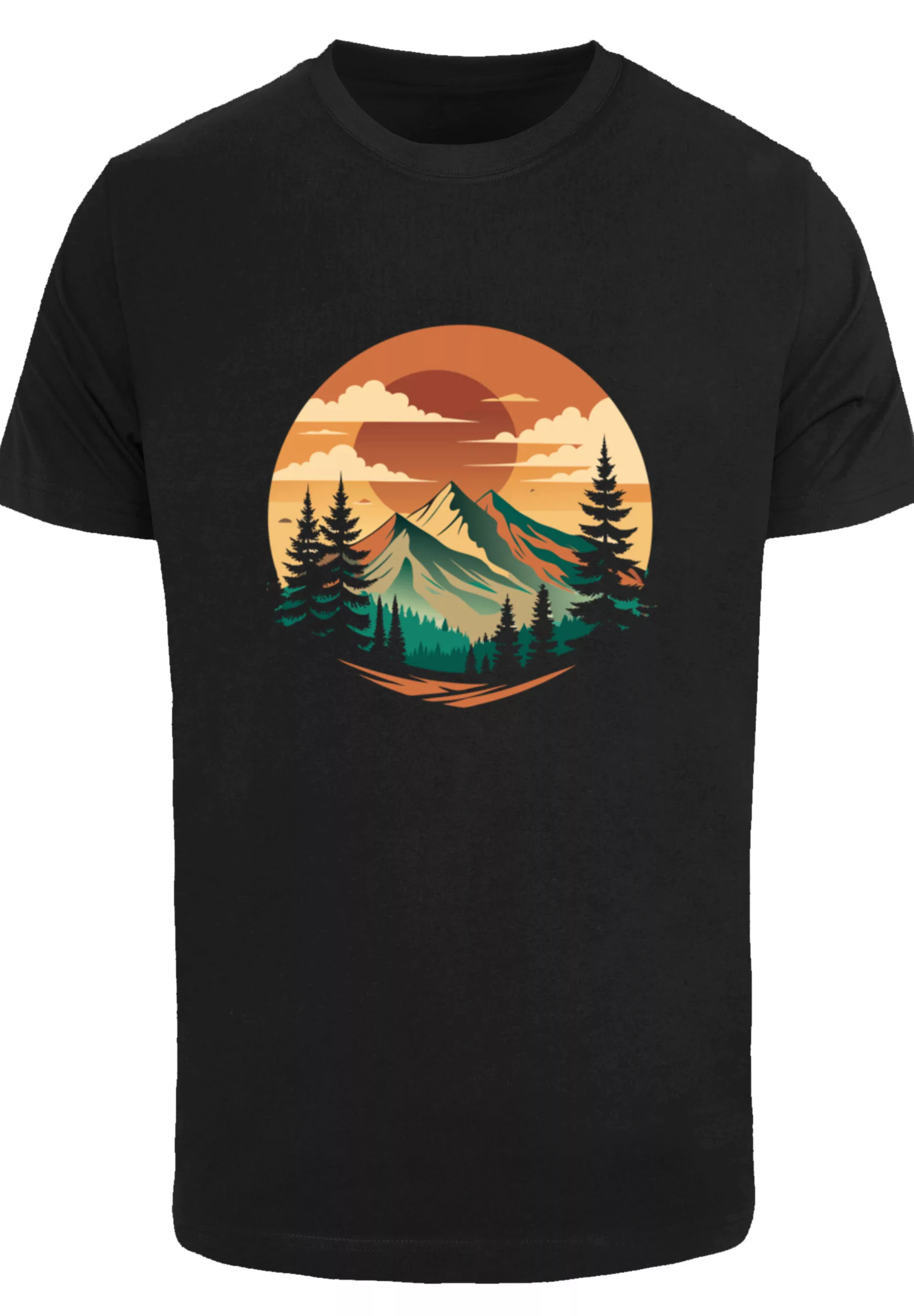 F4NT4STIC T-Shirt "Sonnenuntergang Berglandschaft", Premium Qualität günstig online kaufen