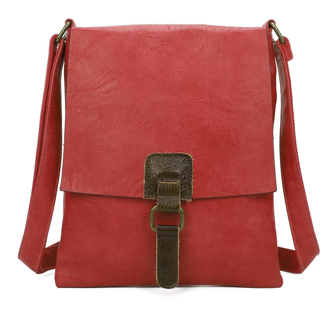 ITALYSHOP24 Schultertasche Damen Tasche Shopper Messenger günstig online kaufen