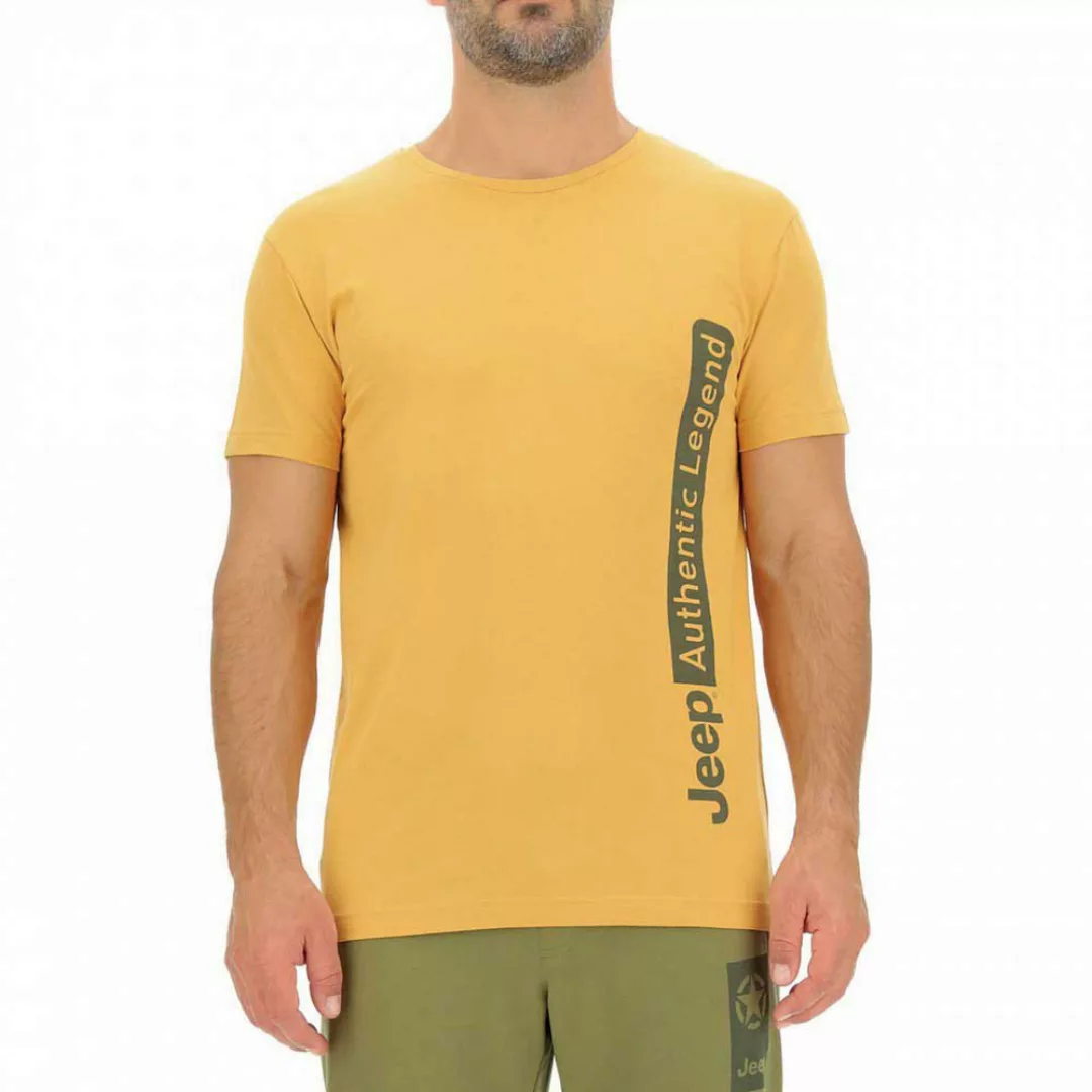 Jeep O102057y208 Kurzärmeliges T-shirt M Tangy Mustard / Deep Green günstig online kaufen