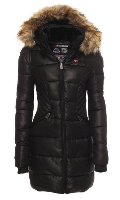 Geographical Norway Winterjacke Damen Outdoor Jacke Steppjacke in Unifarbe, günstig online kaufen