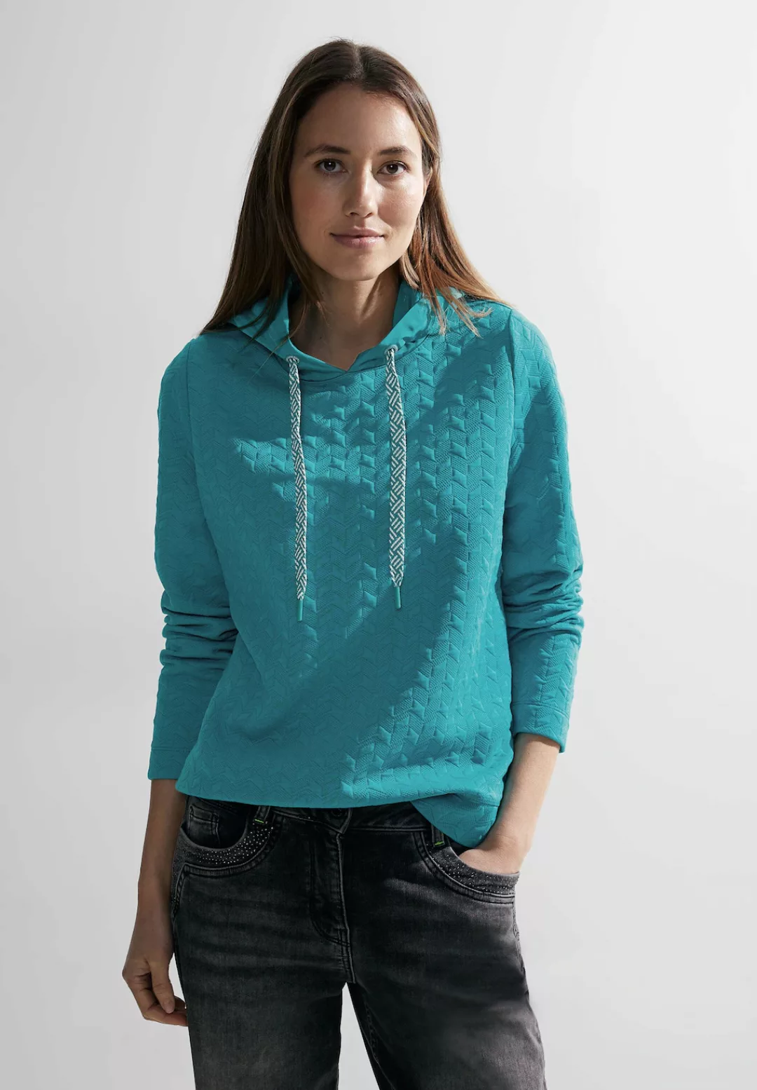 Sweatshirt mit Struktur günstig online kaufen