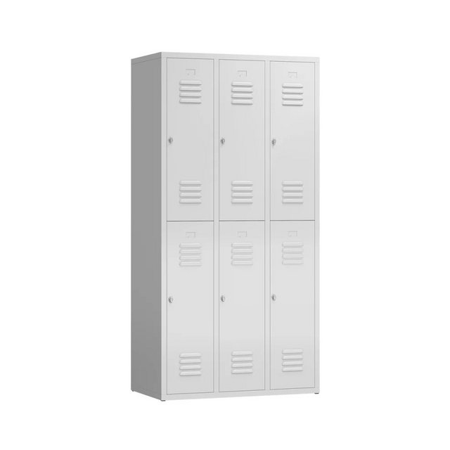 möbel-direkt.de Garderobenschrank Metallspind ClassiX Double Basic (komplet günstig online kaufen