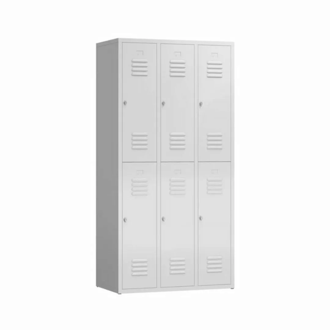 möbel-direkt.de Garderobenschrank Metallspind ClassiX Double Basic (komplet günstig online kaufen