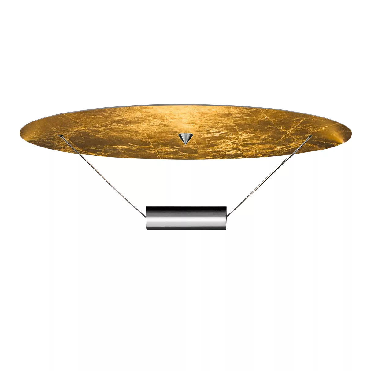 Catellani & Smith - DiscO LED Deckenleuchte - gold/Schirm Metall BxT 75x50c günstig online kaufen