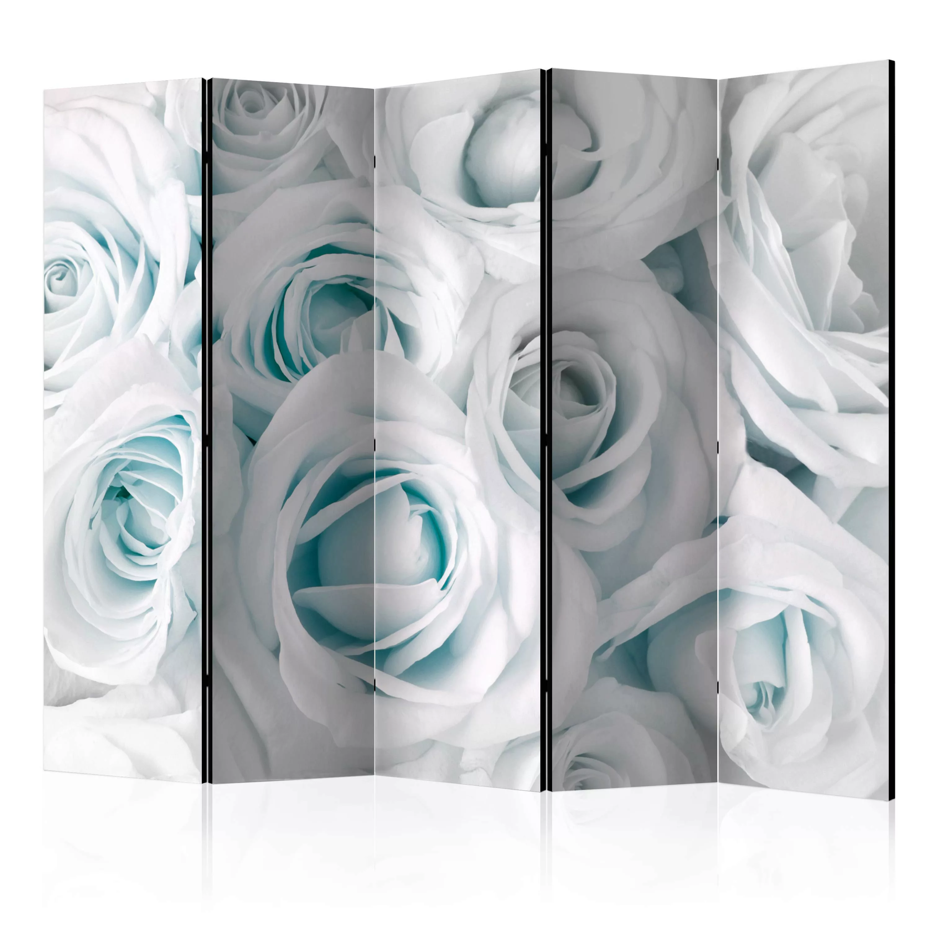 5-teiliges Paravent - Satin Rose (turquoise) Ii [room Dividers] günstig online kaufen