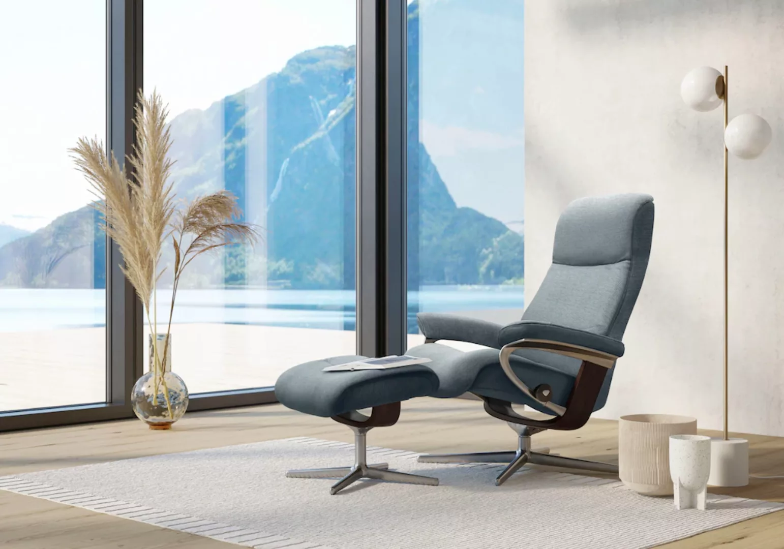 Stressless Relaxsessel "View", mit Cross Base, Größe S, M & L, Holzakzent B günstig online kaufen