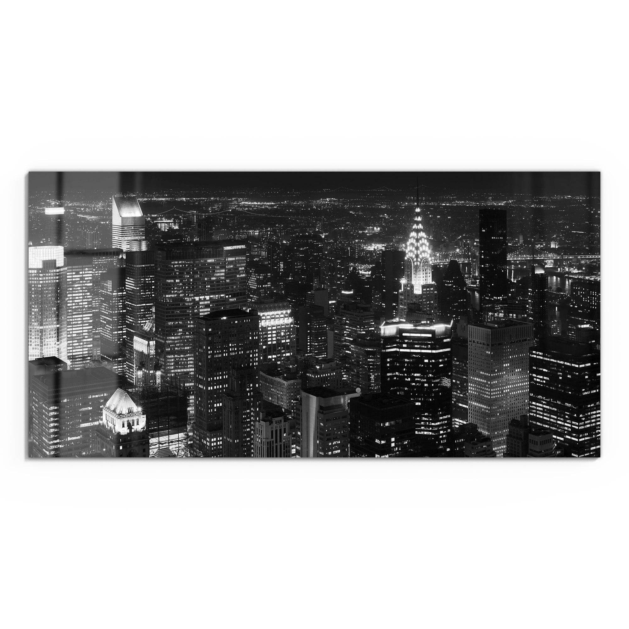 DEQORI Glasbild 'Nächtliches Manhattan', 'Nächtliches Manhattan', günstig online kaufen