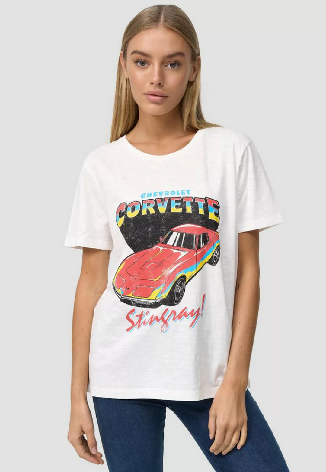 Recovered T-Shirt Corvette Stingray GOTS zertifizierte Bio-Baumwolle günstig online kaufen