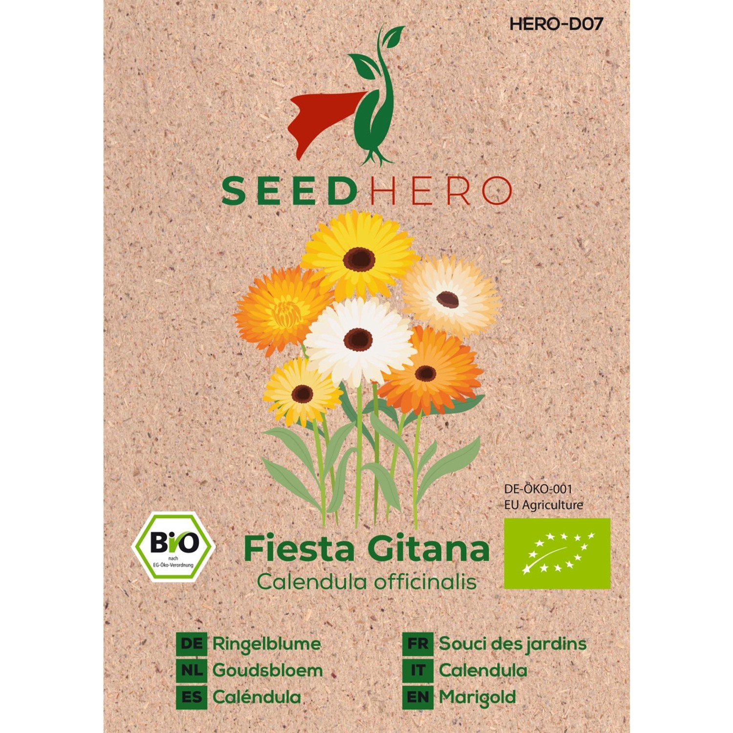 Seedhero BIO Ringelblume Fiesta Gitana Samen günstig online kaufen