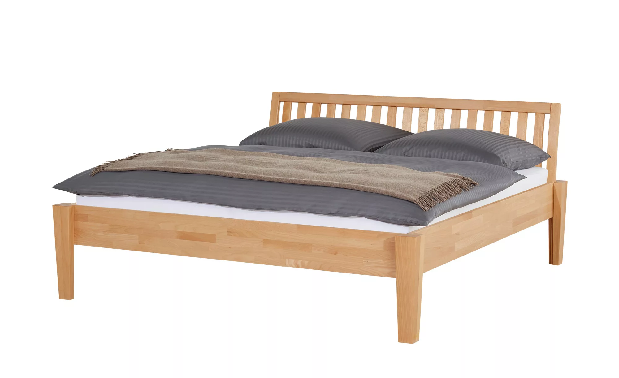 Massivholz-Bettgestell - holzfarben - 156 cm - 93 cm - Betten > Bettgestell günstig online kaufen