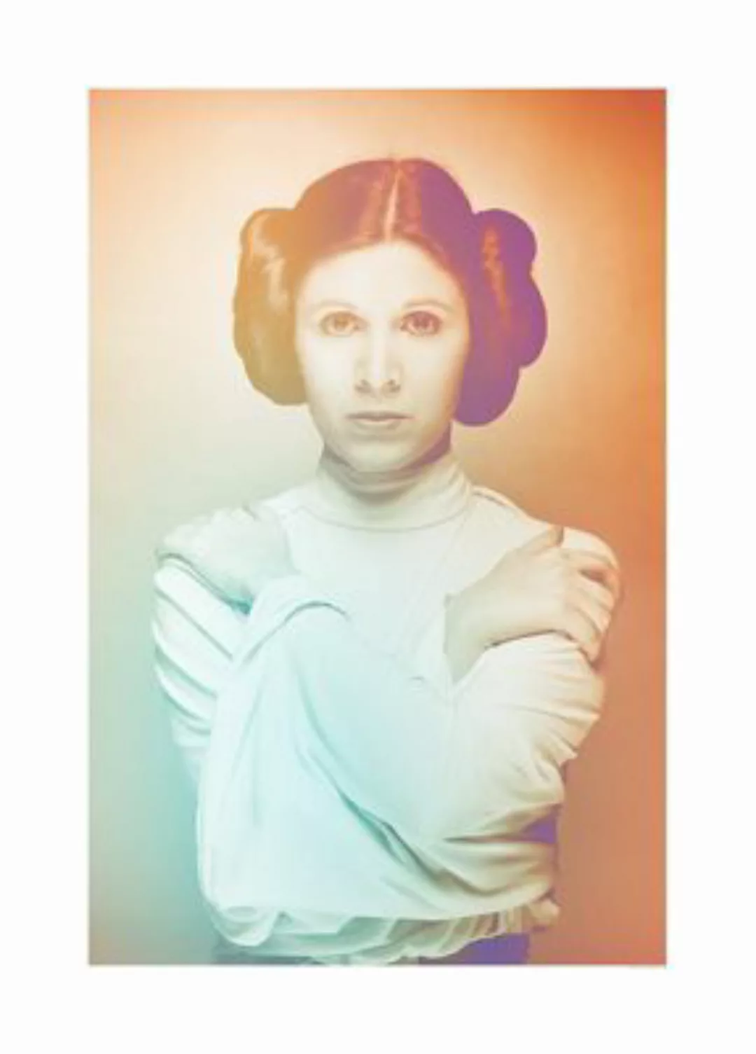 KOMAR Wandbild - Star Wars Classic Icons Color Leia - Größe: 50 x 70 cm meh günstig online kaufen