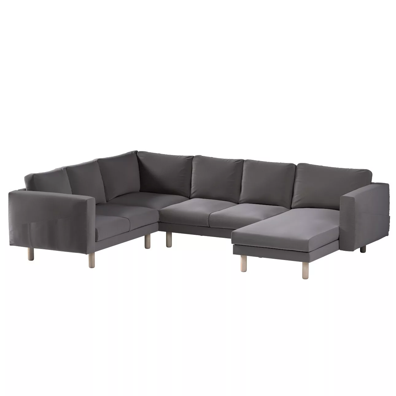 Bezug für Norsborg 5-Sitzer Ecksofa mit Recamiere, braun, Norsborg Bezug fü günstig online kaufen