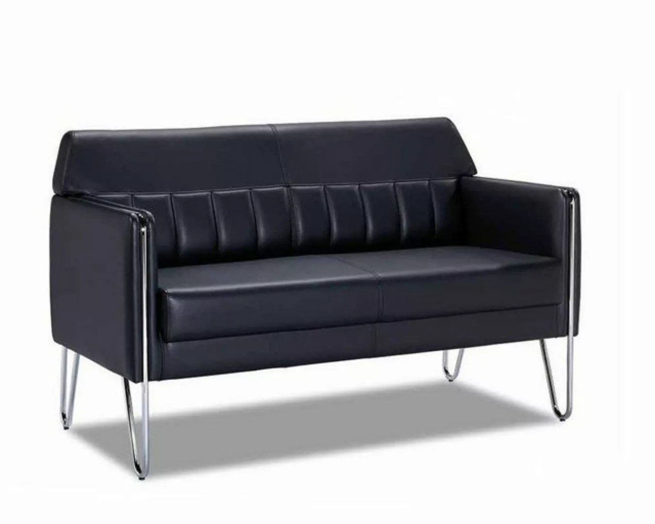 JVmoebel 3-Sitzer Exklusiver Schwarz 3-Sitzer Designer Sofa Wohnzimmer Lede günstig online kaufen