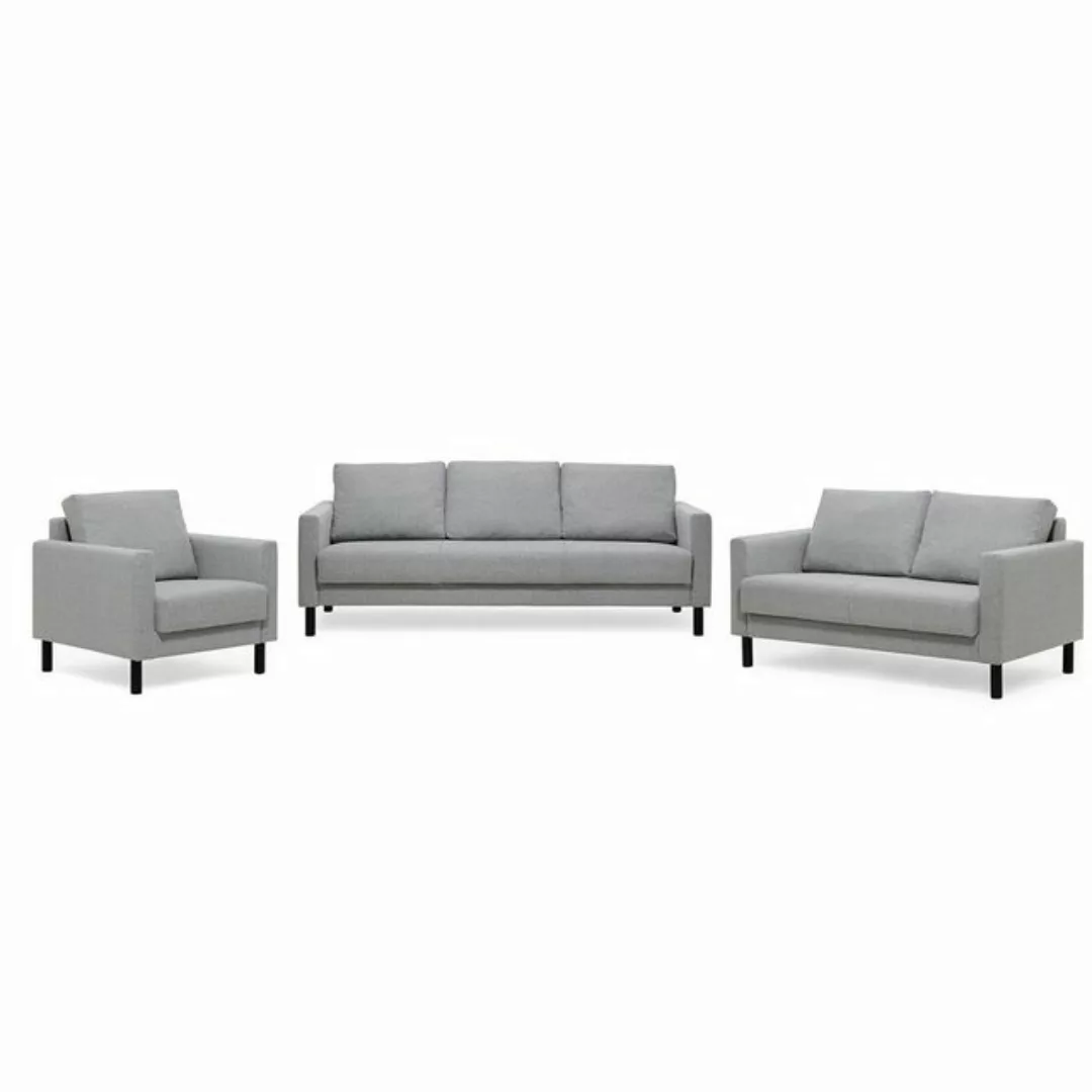 trendteam Sofa, Sitzmöbel Couch Wohnlandschaft Polstersofa Möbel Grau 82x84 günstig online kaufen