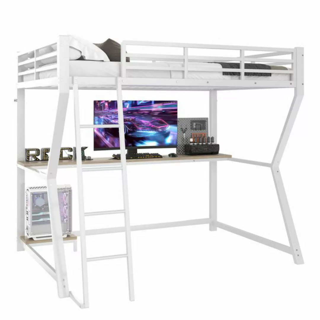 REDOM Hochbett Funktionsbett,Einzelbett,Jugendbett,Kinderbett (Hochbett 90x günstig online kaufen