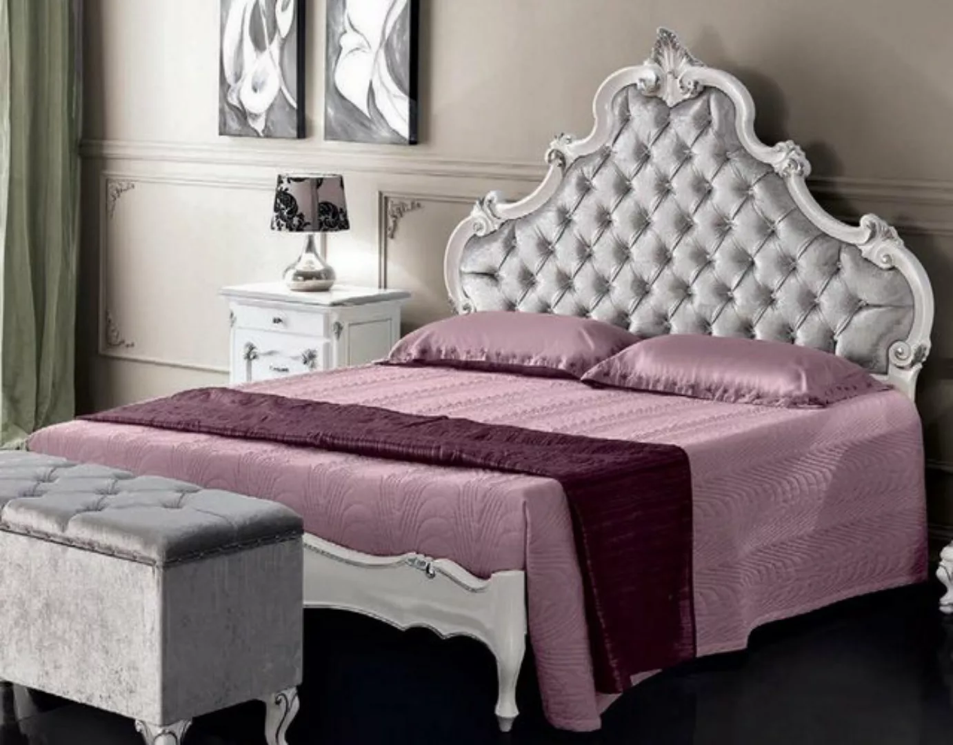 JVmoebel Bett, Bett Schlafzimmer Design Betten Holz Doppelbett Italienische günstig online kaufen