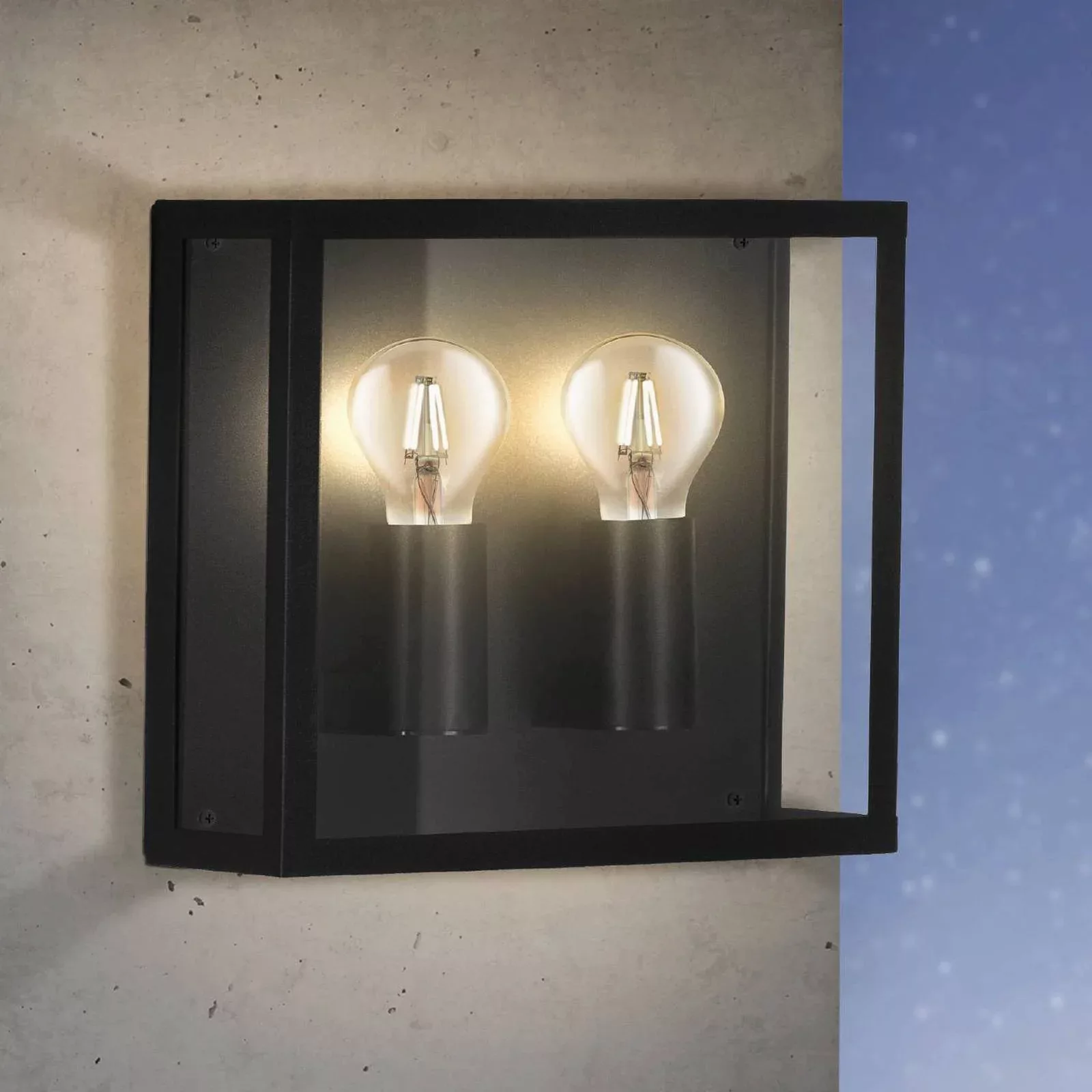 Außenwandlampe Alamonte 1, 2fl. up/up Quadrat günstig online kaufen