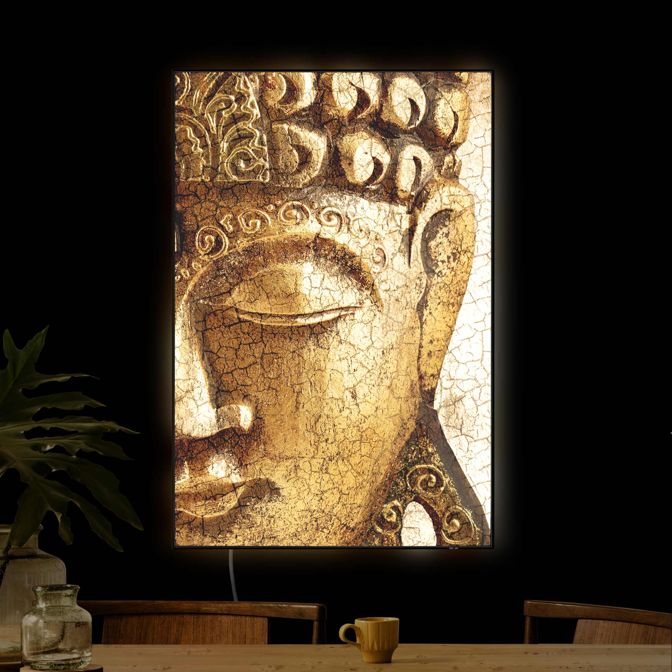 LED-Wechselbild Vintage Buddha günstig online kaufen