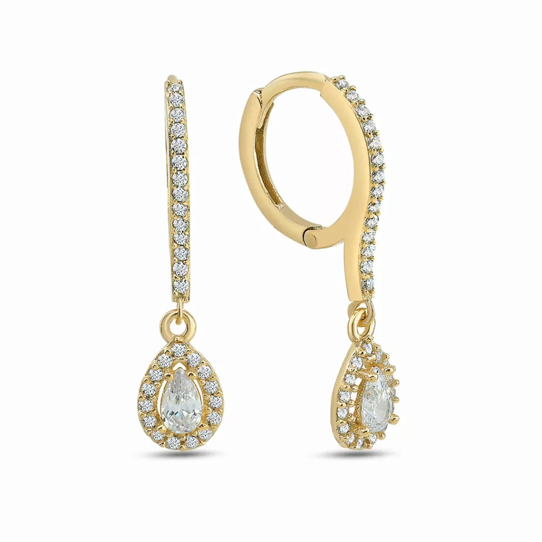 dKeniz Paar Ohrhänger "925/- Sterling Silber vergoldet Elegant & Pur Ohrrin günstig online kaufen