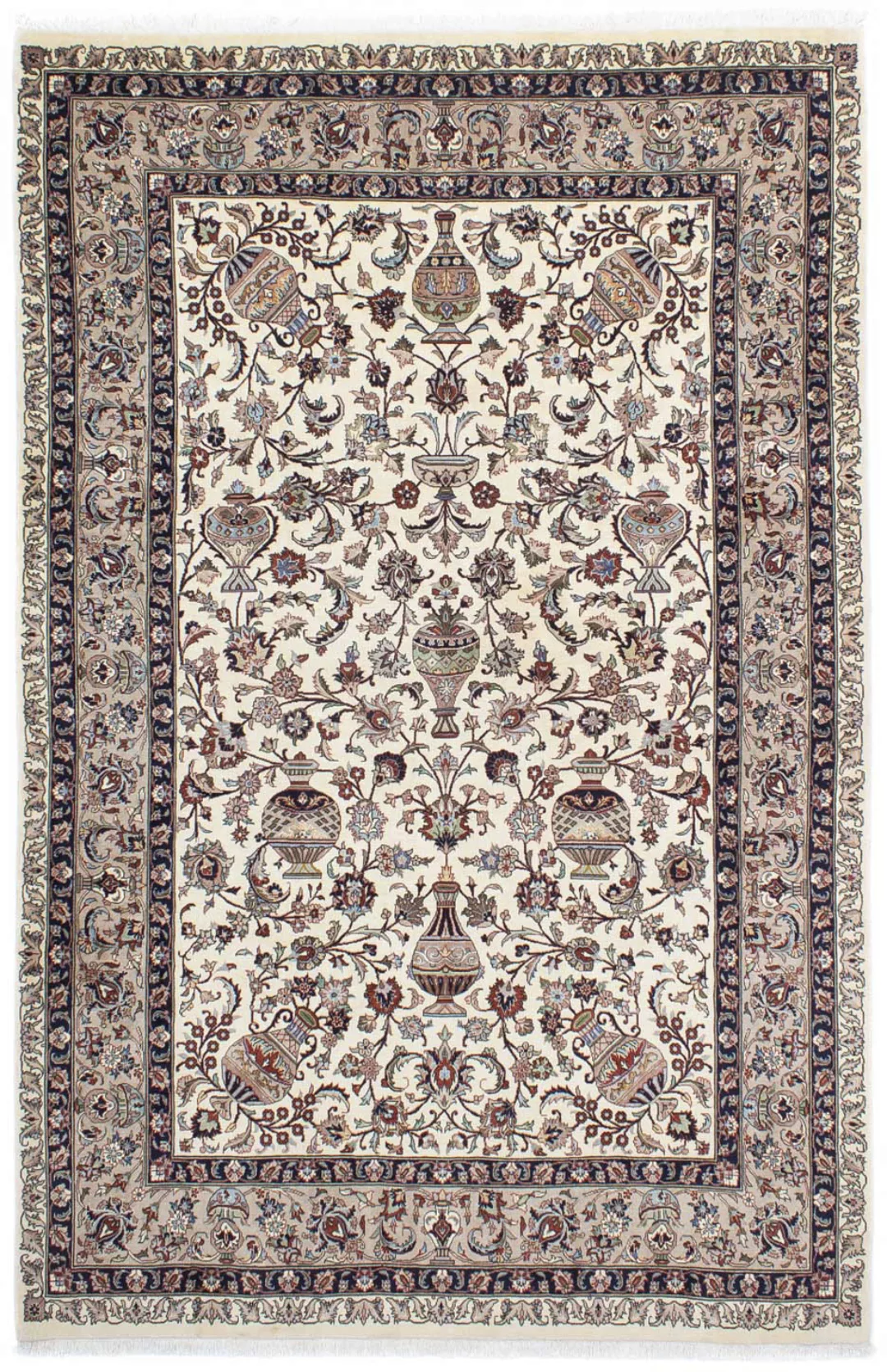 morgenland Wollteppich »Kaschmar Blumenmuster Beige 302 x 204 cm«, rechteck günstig online kaufen