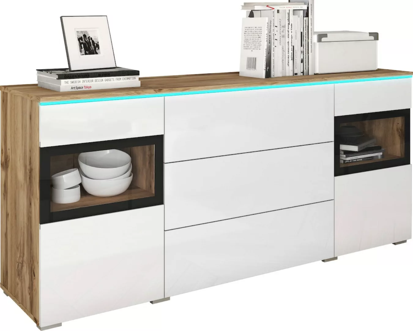 INOSIGN Sideboard "VERA", moderne grifflose Kommode Breite 150 cm, Einlegeb günstig online kaufen