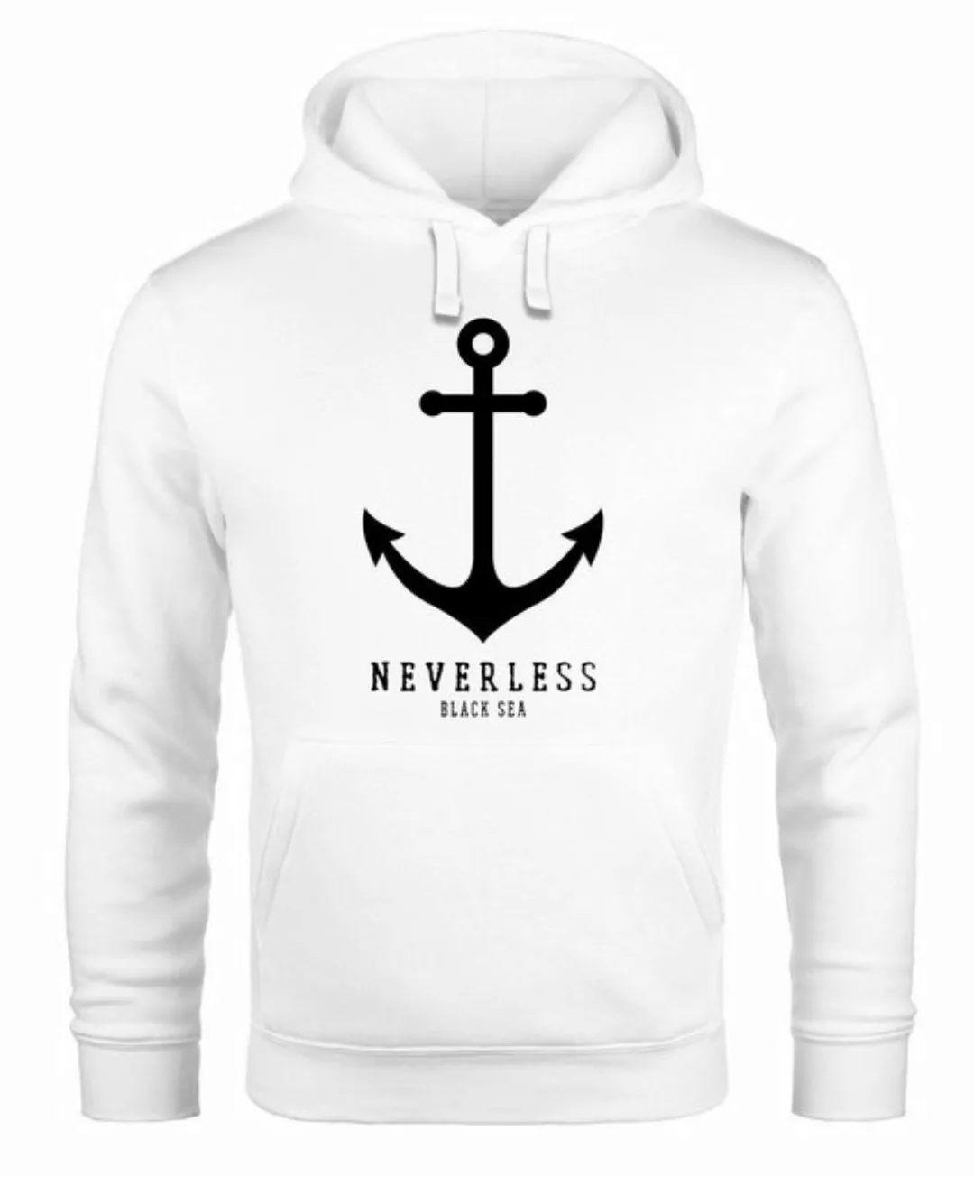 Neverless Hoodie Hoodie Herren Anker Nautical Sailor Segeln Kapuzen-Pullove günstig online kaufen
