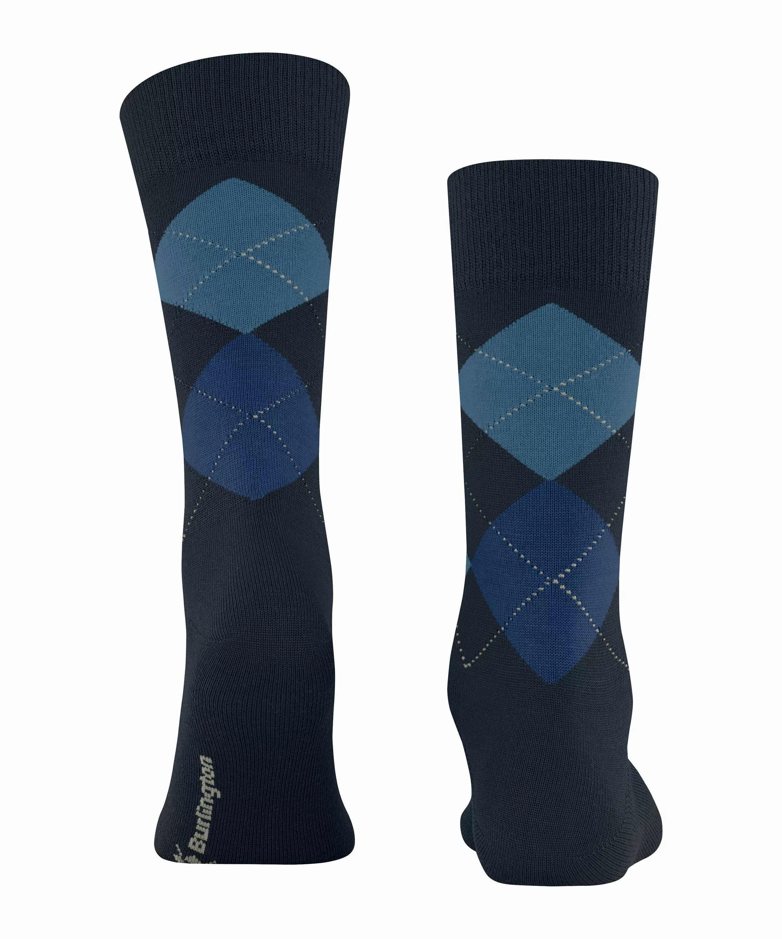 Burlington Edinburgh Herren Socken, 40-46, Blau, Argyle, Schurwolle, 21182- günstig online kaufen