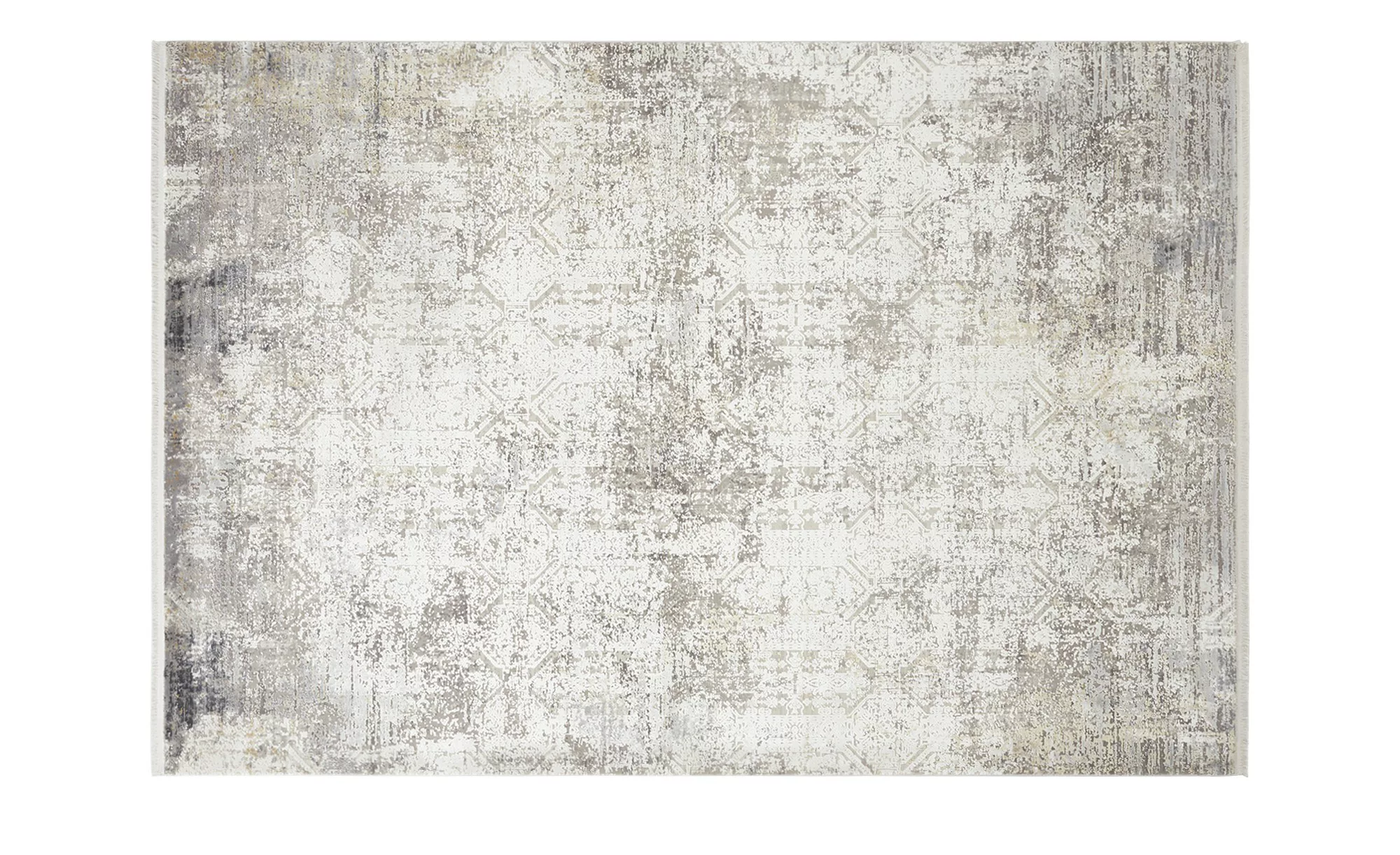 Kurzflorteppich - grau - Synthethische Fasern, Viskose - 130 cm - Teppiche günstig online kaufen