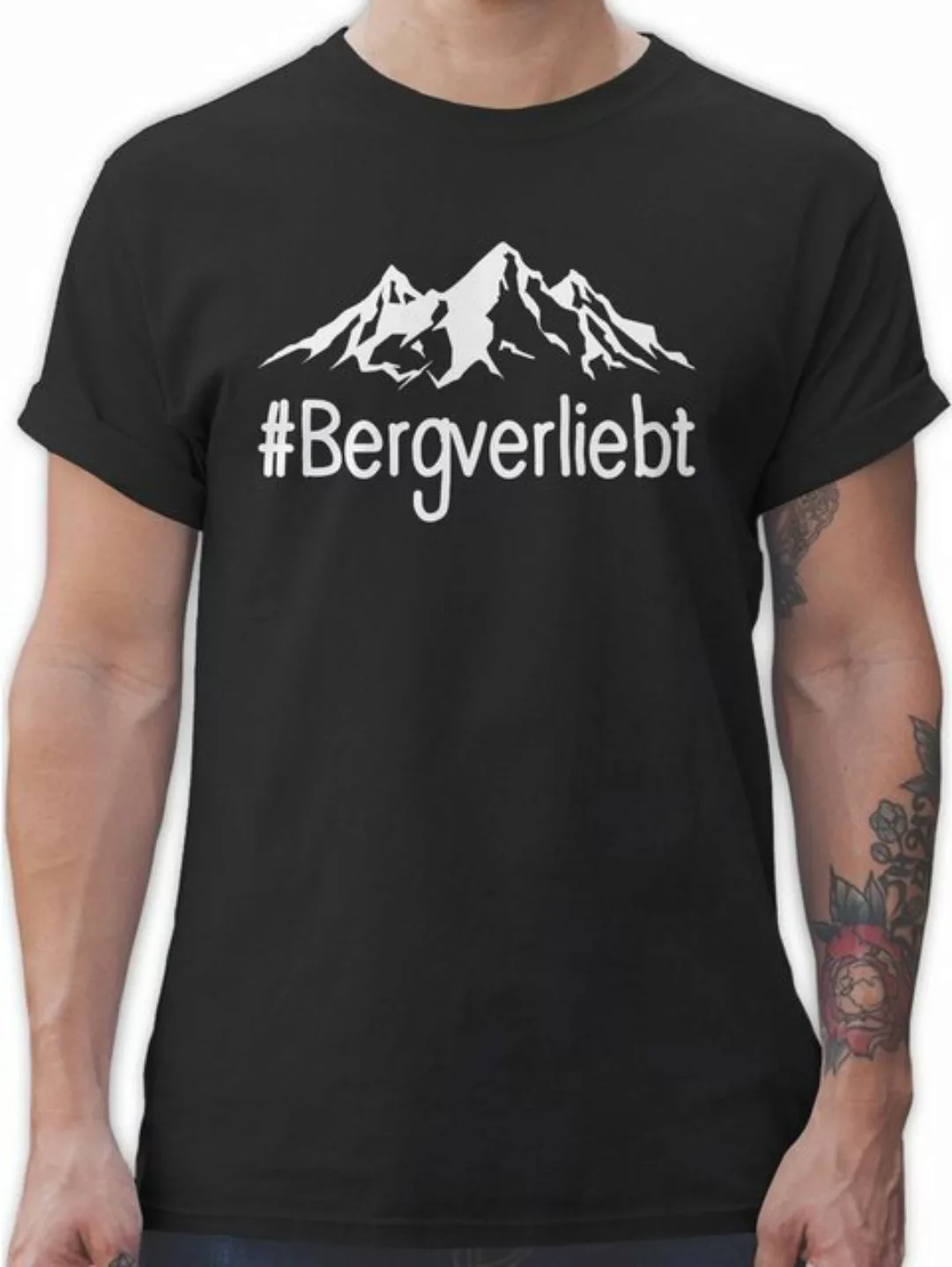 Shirtracer T-Shirt Bergverliebt - weiß Sport Zubehör günstig online kaufen