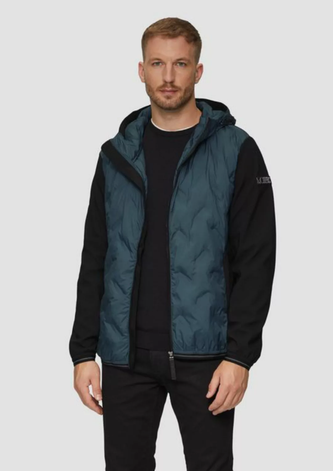 s.Oliver Allwetterjacke Leichte Steppjacke im Fabricmix Logo günstig online kaufen