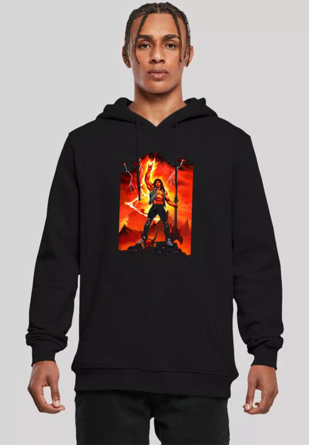 F4NT4STIC Kapuzenpullover "Stranger Things Hell Guitar- DTG Netflix TV Seri günstig online kaufen