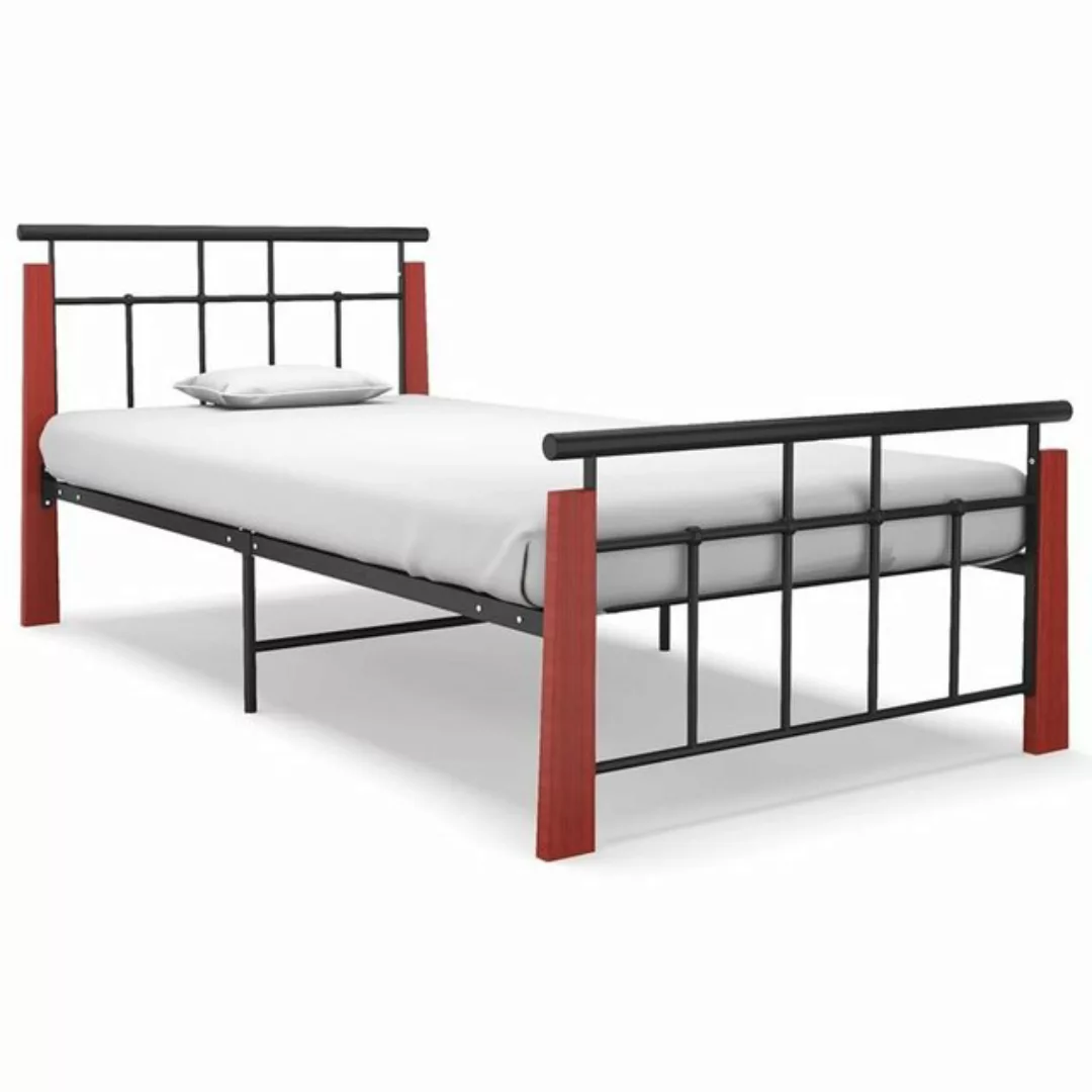 möbelando Bett Bereborn (L/B/H: 206x103x86 cm), aus Eiche und Stahl in Eich günstig online kaufen