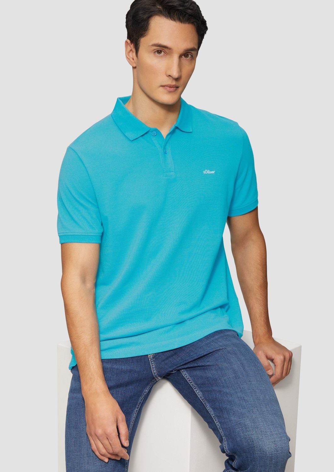 s.Oliver Poloshirt mit Logostickerei günstig online kaufen