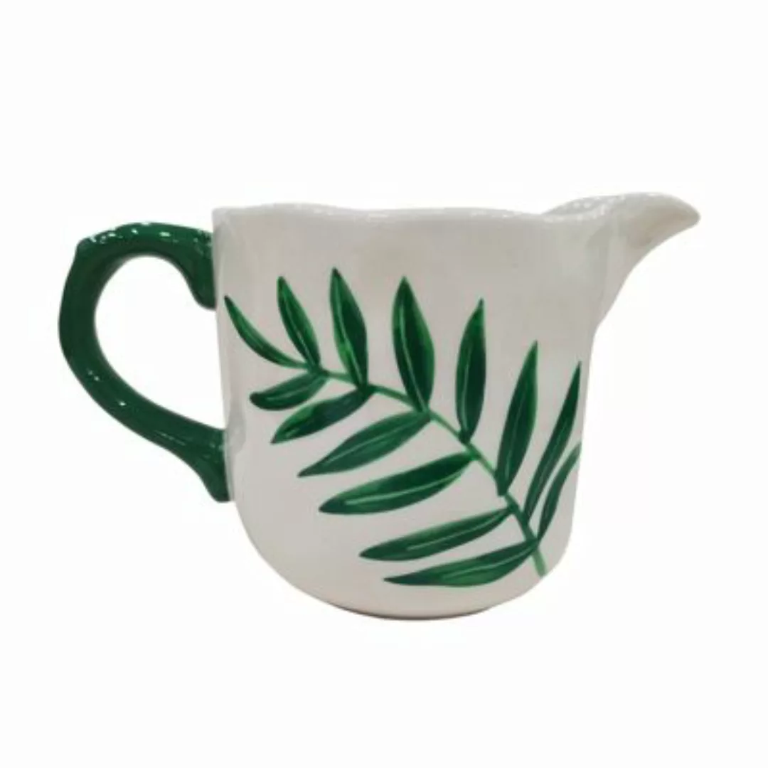 Neuetischkultur Krug 0,9 Liter Keramik gemustert grün/weiß günstig online kaufen