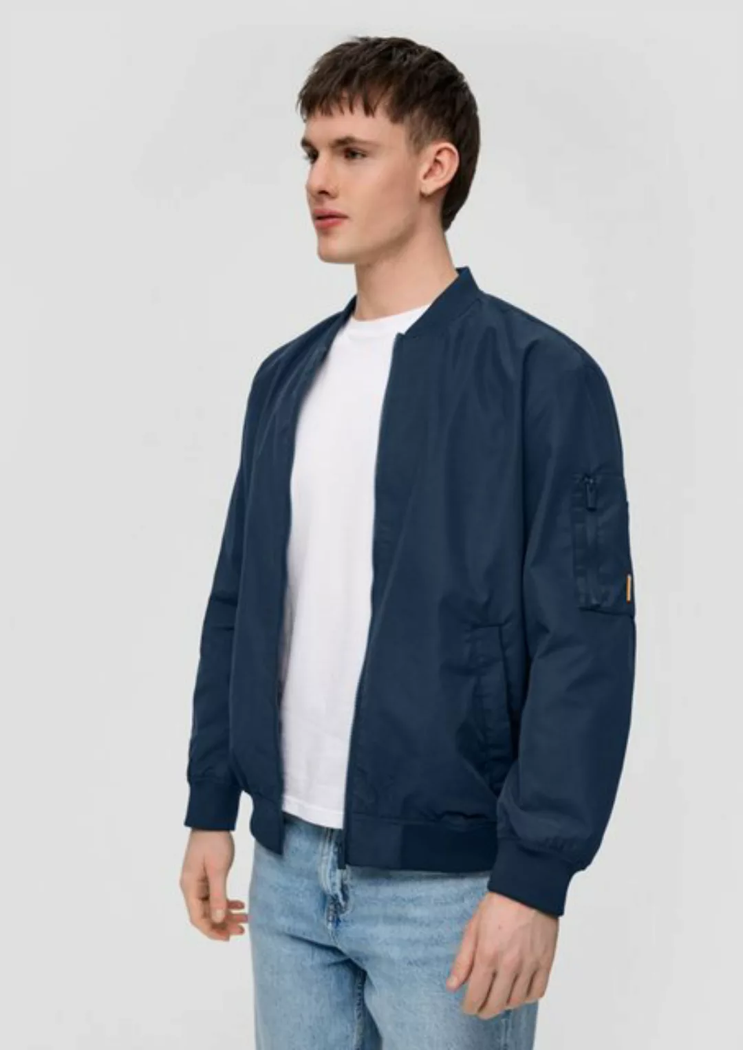 QS Allwetterjacke Blouson-Jacke mit Ärmel-Zipper günstig online kaufen