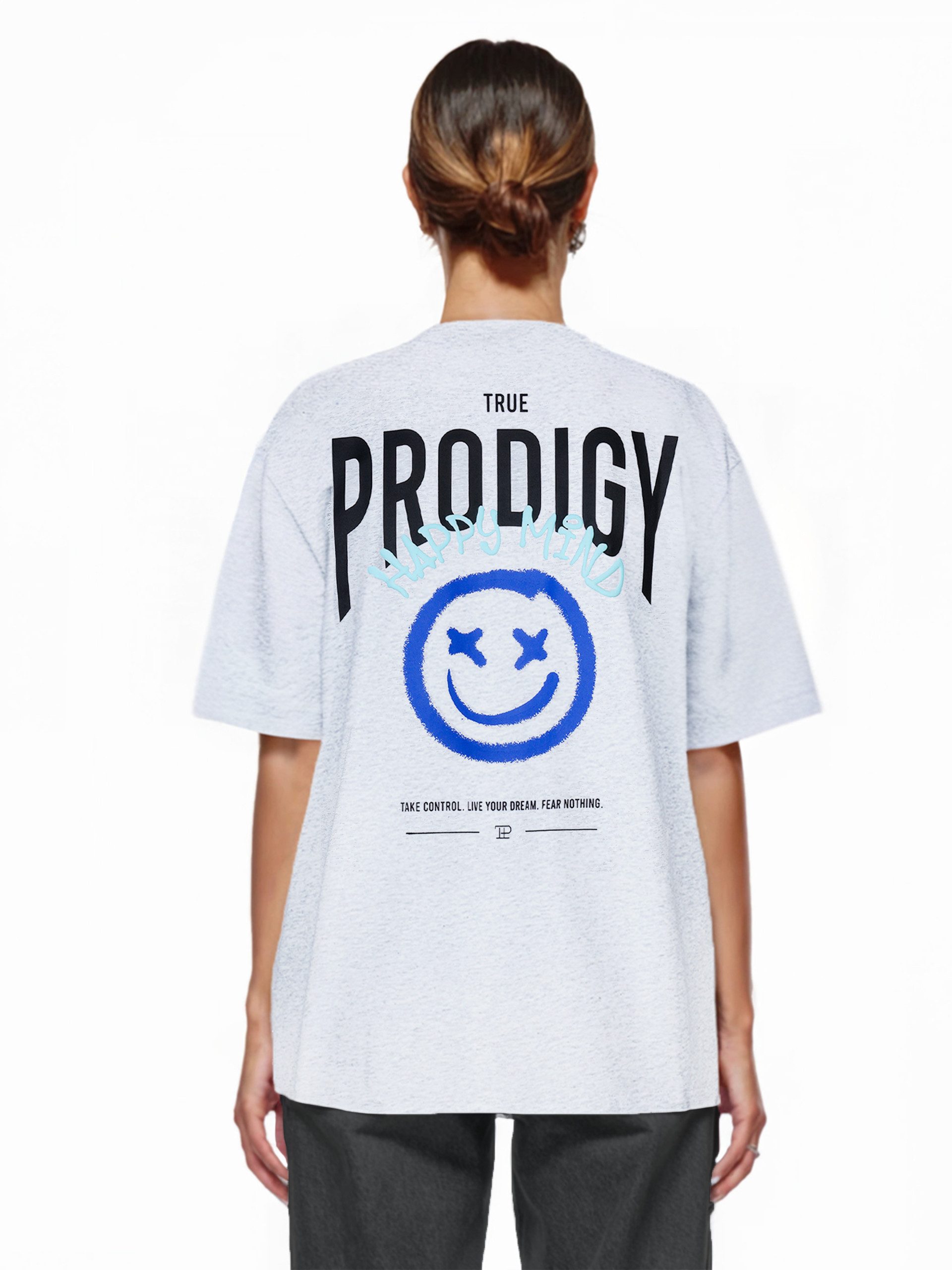 trueprodigy Oversize-Shirt Hajin F Logoprint Rundhals günstig online kaufen