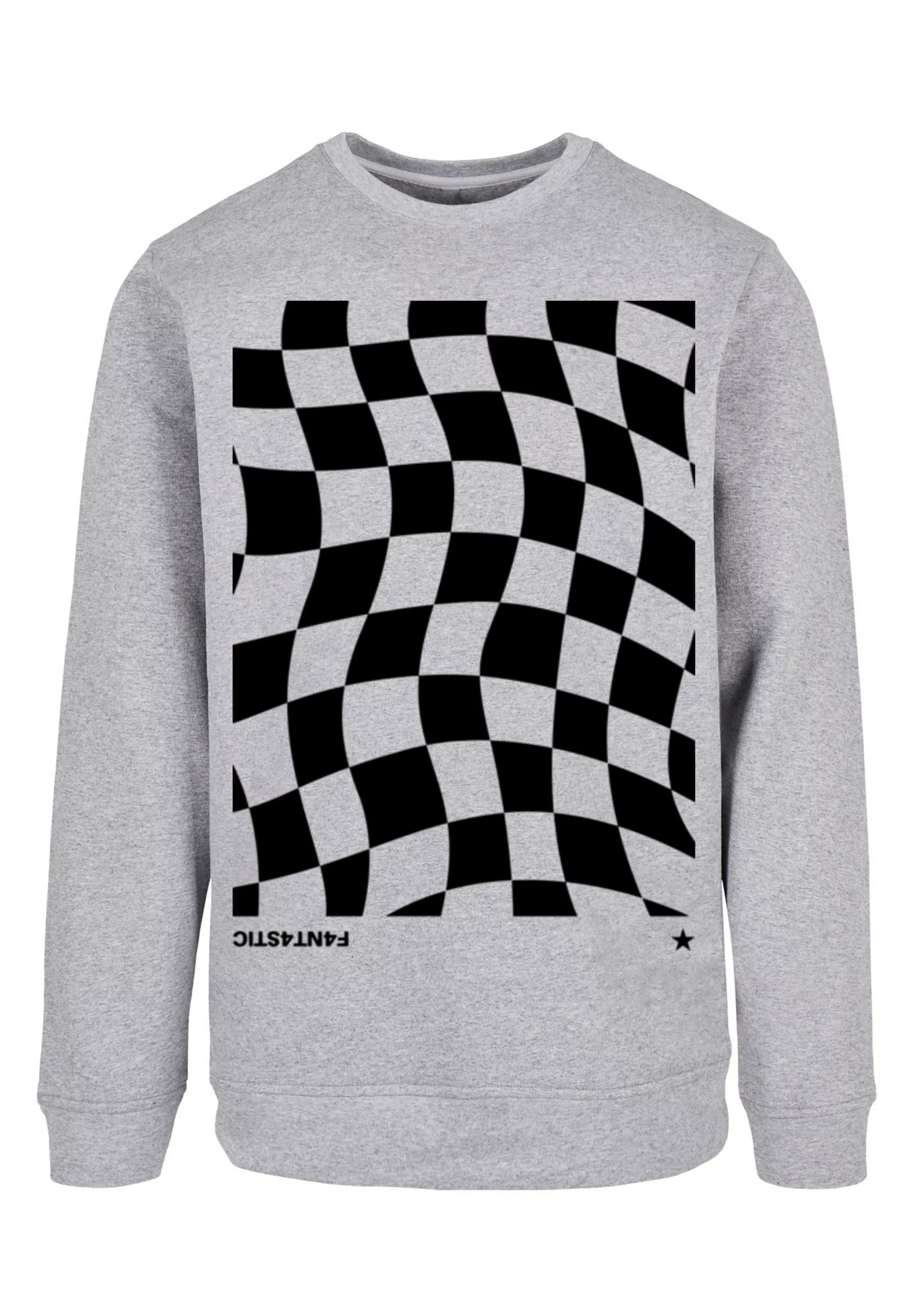 F4NT4STIC Kapuzenpullover "Wavy Schach Muster", Print günstig online kaufen