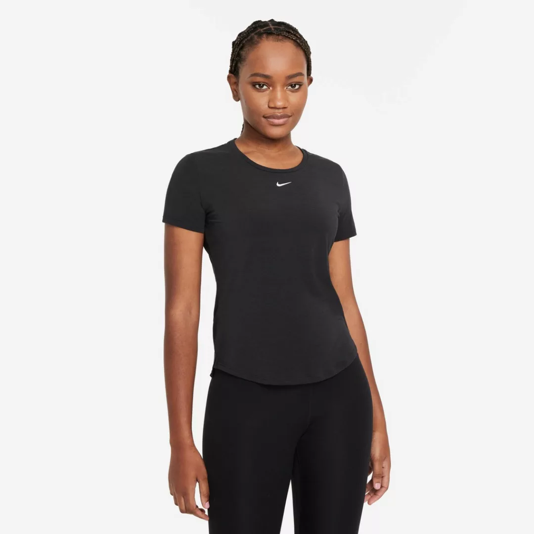 Nike Dri Fit One Luxe Kurzarm T-shirt XS Black / Reflective Silver günstig online kaufen