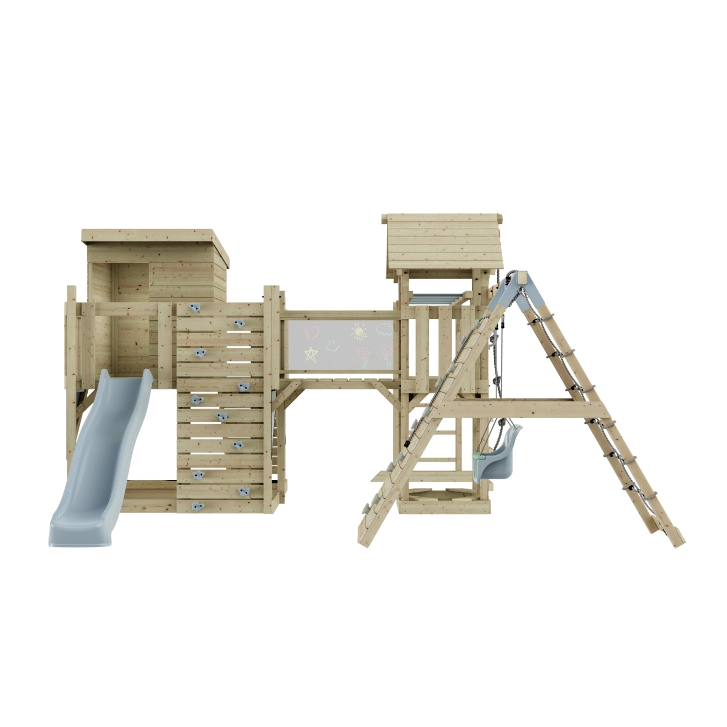 OutdoorToys Spielturm Tessa mit Babyschaukel Eisblau günstig online kaufen