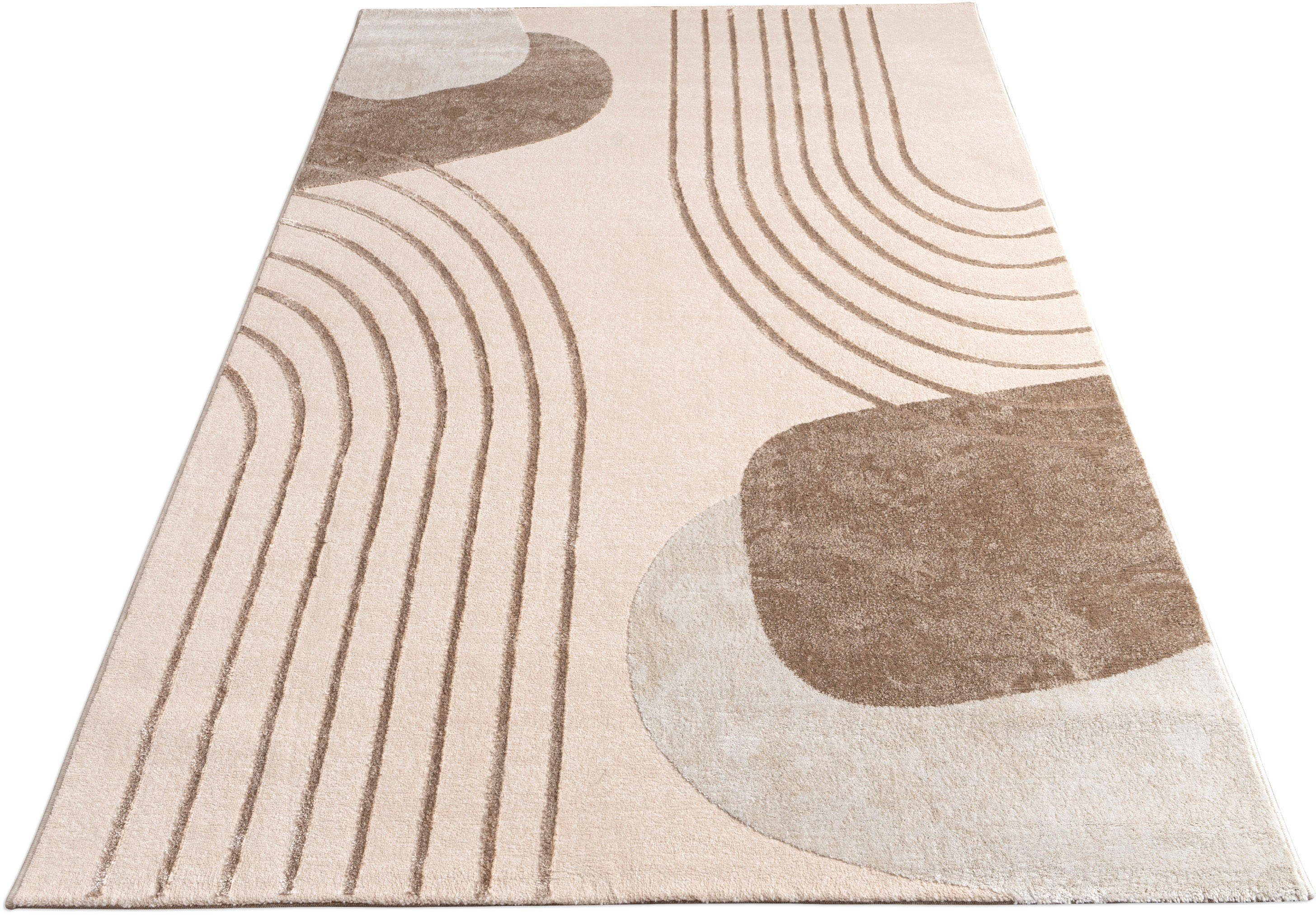 Paco Home Teppich »Tuana 216«, rechteckig, 15 mm Höhe, Kurzflor, modernes D günstig online kaufen