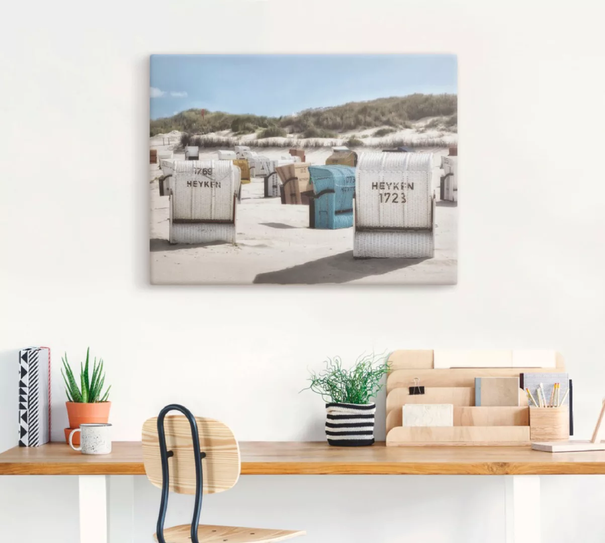 Artland Wandbild »Ein Tag am Meer«, Strand, (1 St.) günstig online kaufen