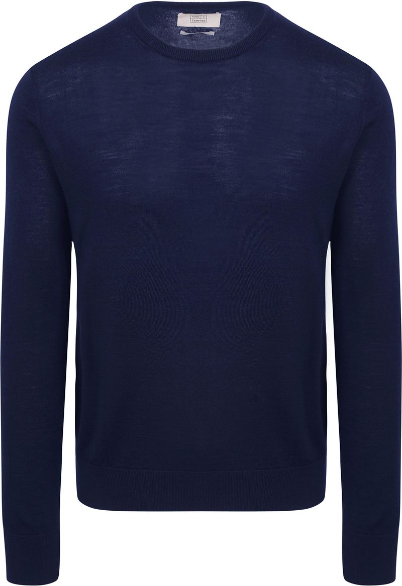 King Essentials The John Pullover Merino Navy - Größe L günstig online kaufen