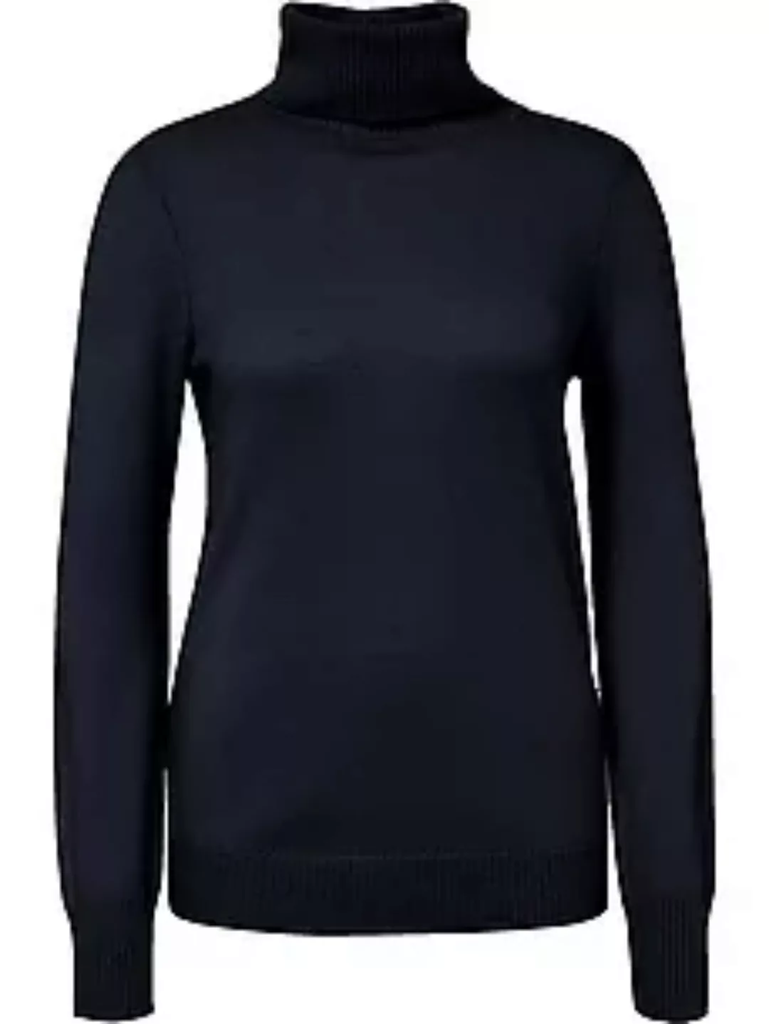 Rollkragen-Pullover aus 100% Premium-Kaschmir Peter Hahn Cashmere blau günstig online kaufen