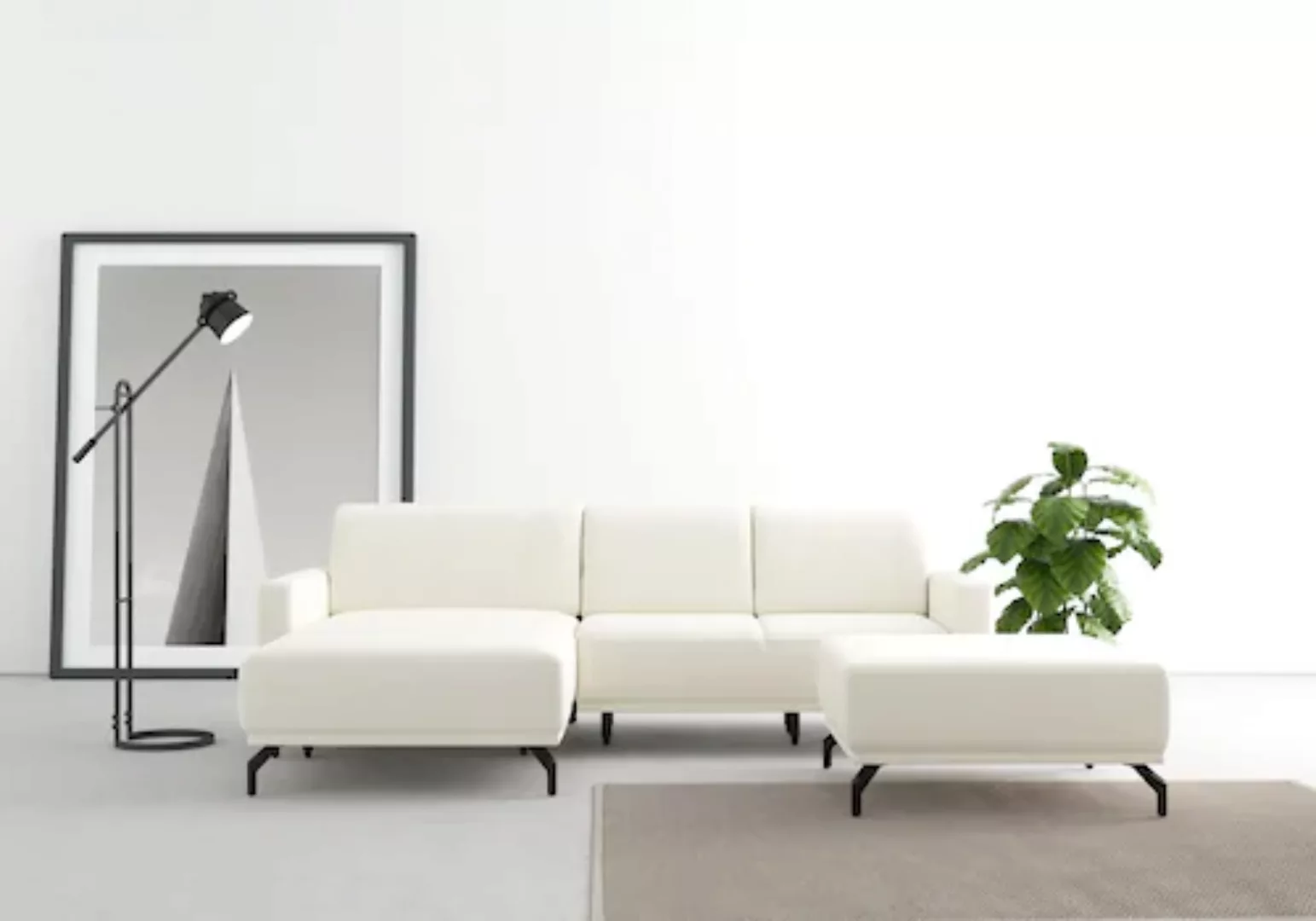 sit&more Ecksofa »Bailando L-Form«, wahlweise mit Kopfteilverstellung und V günstig online kaufen